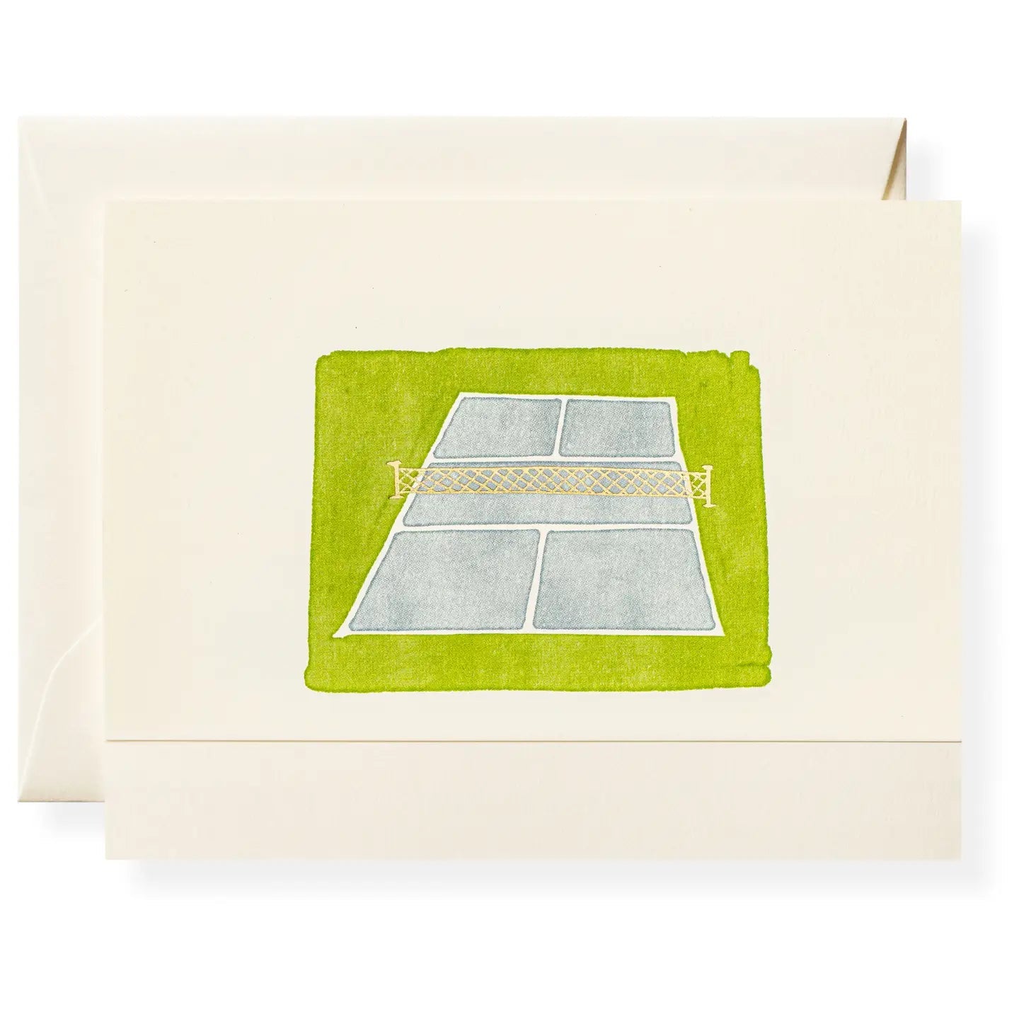Pickleball Court Hand - Crafted Greeting Card - Pickleball Twist!