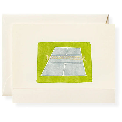 Pickleball Court Hand - Crafted Greeting Card - Pickleball Twist™!