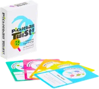 The Pickleball Twist® deck: a box and five sample cards